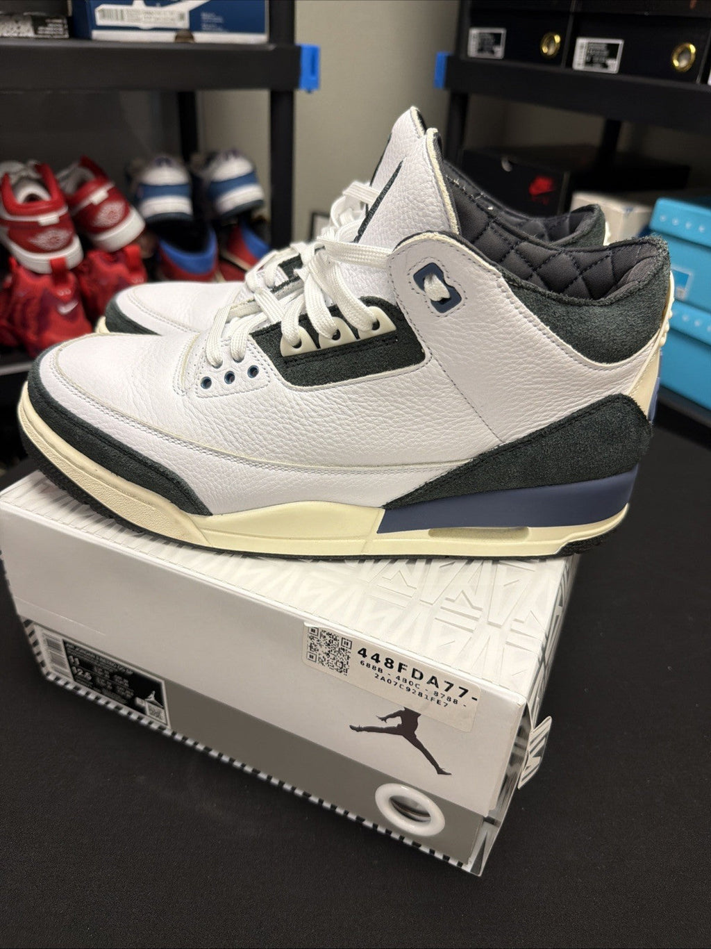 Size 11 - Air Jordan 3 Retro - A Ma Maniére - Diffused Blue - 2025 - Pre Owned - product image from the listing.