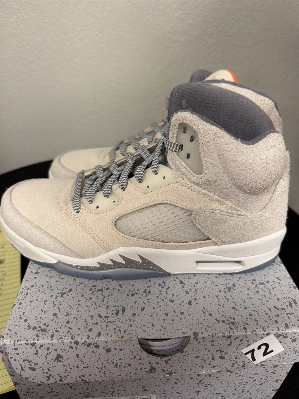 Men's Air Jordan 5 Retro SE Craft FD9222-180 10 Basketball Shoes Cream Sneakers - product image from the listing.