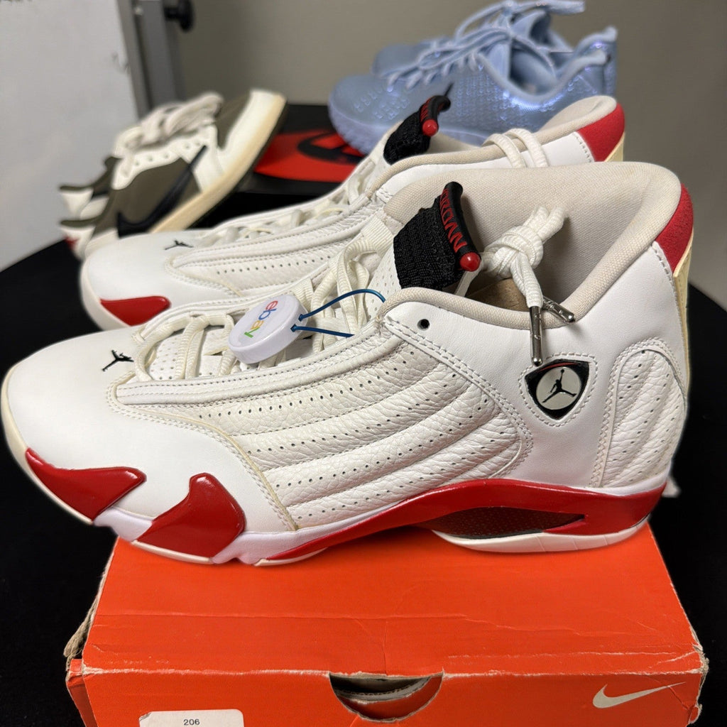Air Jordan 14 Retro 2019 Candy Cane - Size 10.5 - product image from the listing.