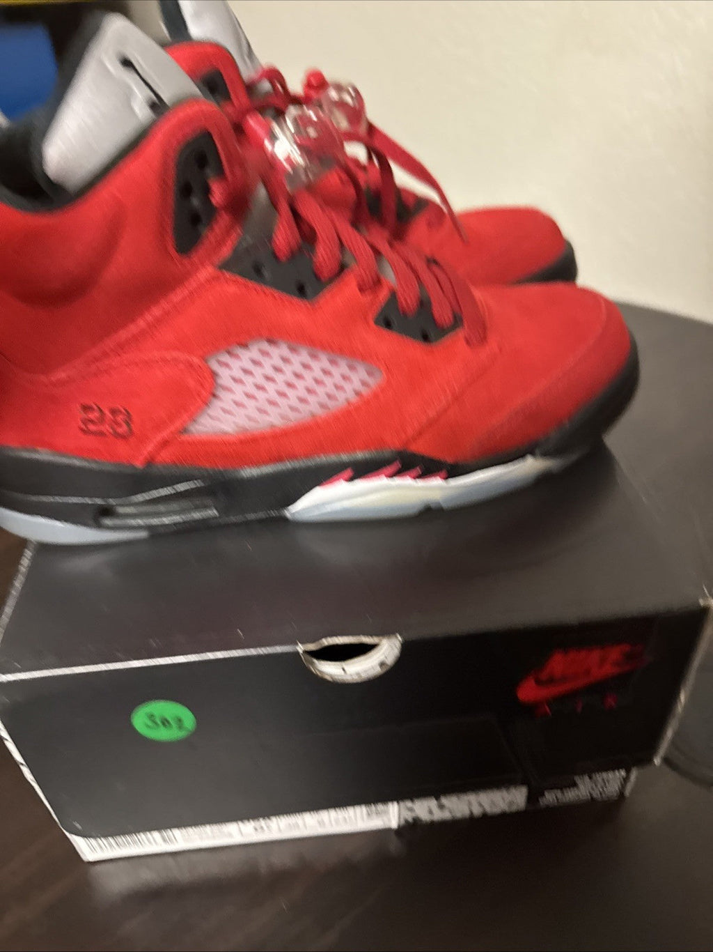 Jordan 5 Retro Mid Raging Bull - Size 6.5Y - product image from the listing.