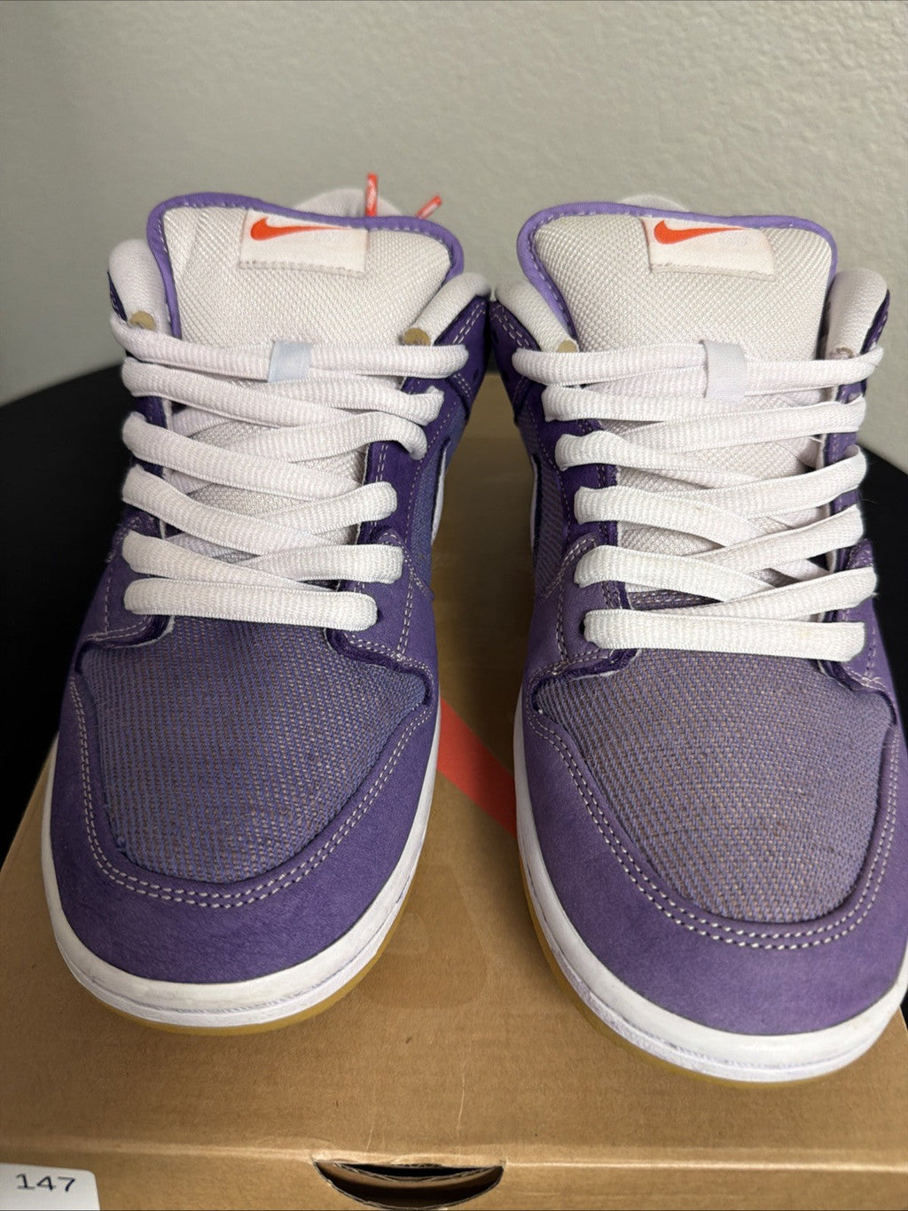 Nike Dunk SB Low Unbleached Pack - Lilac - Size 10 - product image from the listing.