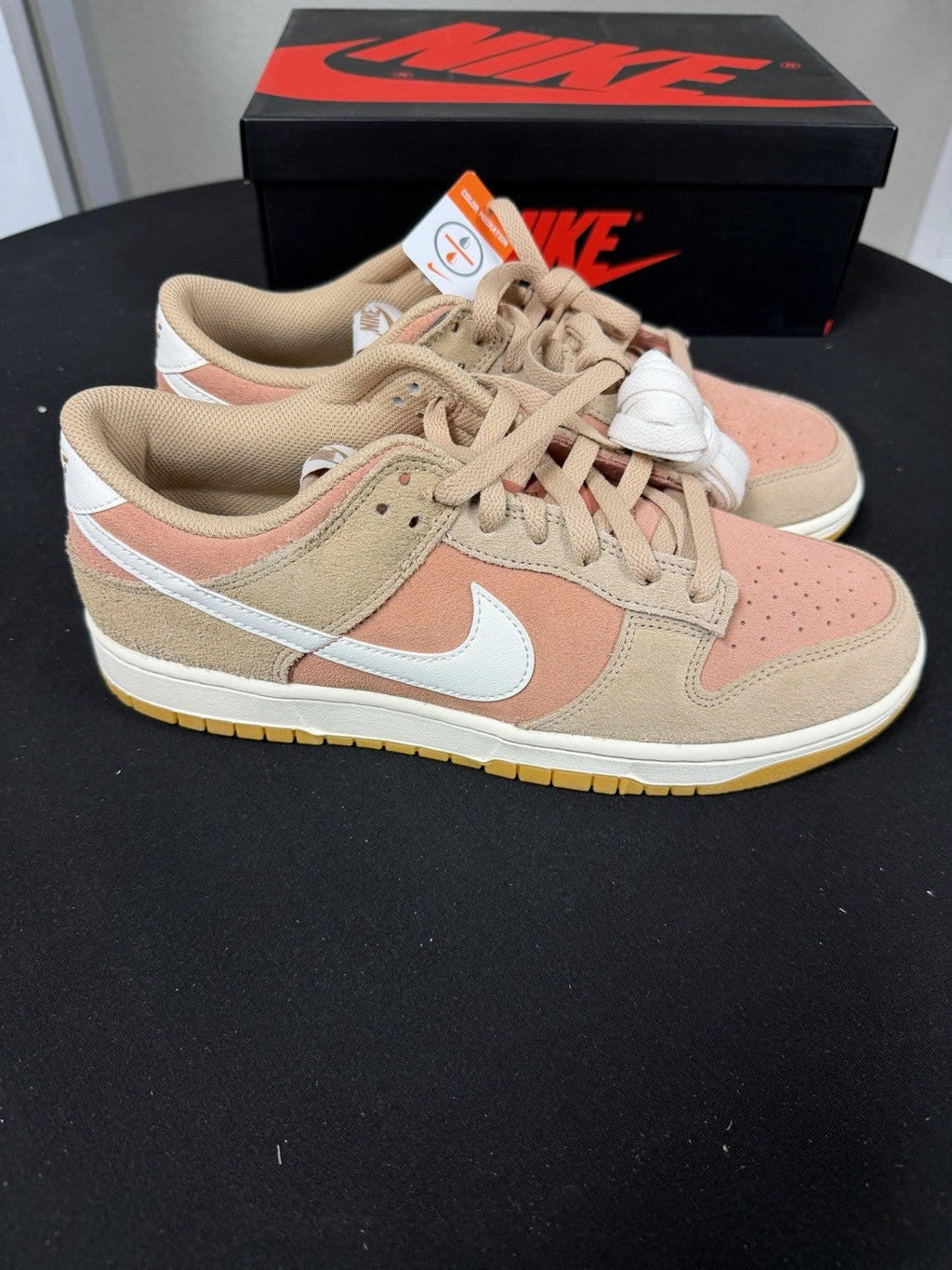 Men's Nike Dunk Low Retro SE 10 Prm Suede NO LID HQ1931-200￼ - product image from the listing.