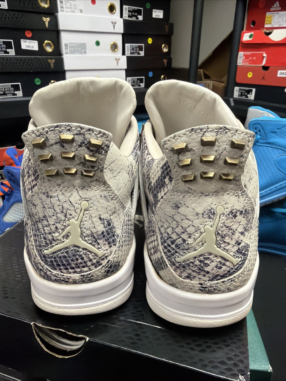 Air Jordan 4 Retro Premium Snakeskin - Size 9 - product image from the listing.