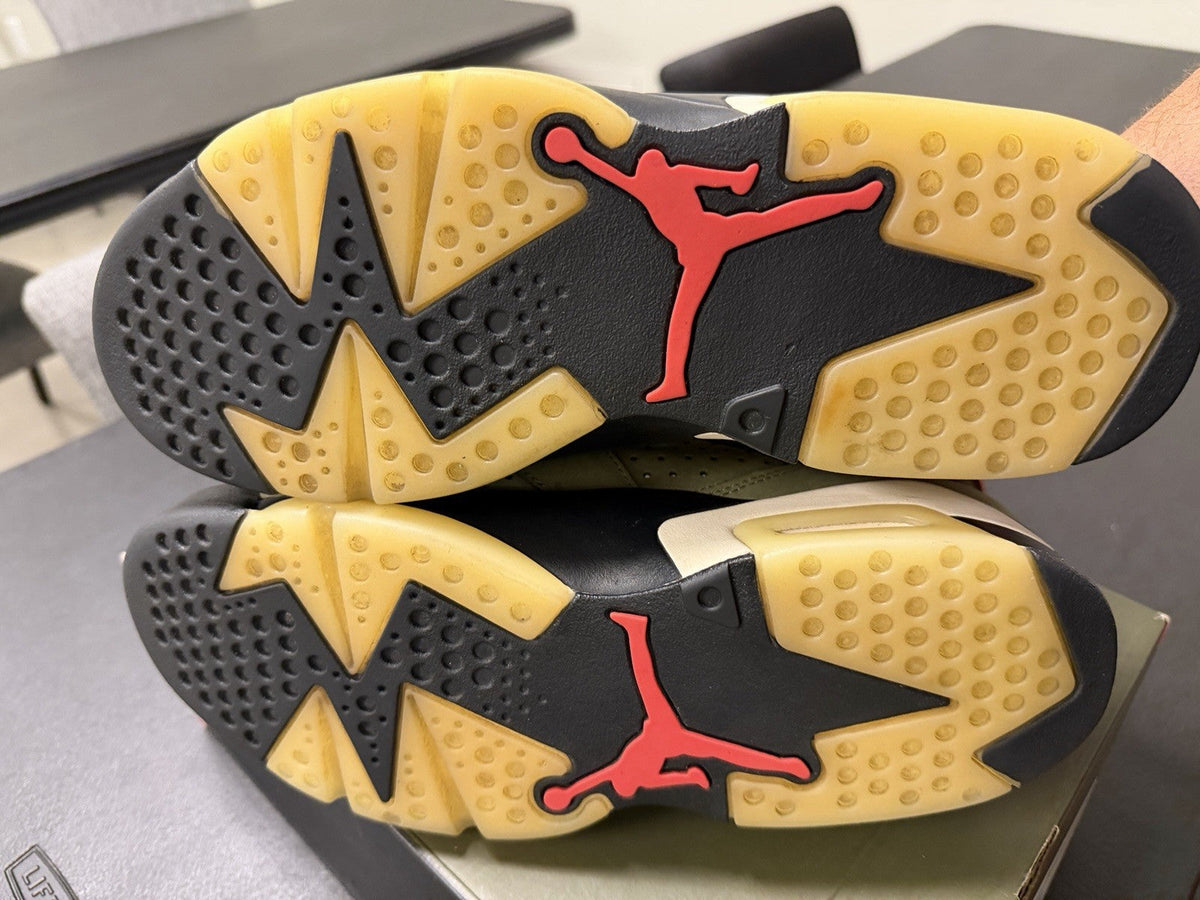 Air Jordan 6 Retro Travis Scott Olive 2019 CN1084-200 Men's Sneaker - product image from the listing.