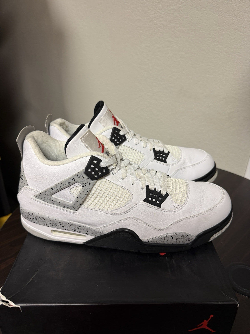 Air Jordan 4 Retro White Cement 2016 840606-192 OG Authentic - Size 14 - product image from the listing.