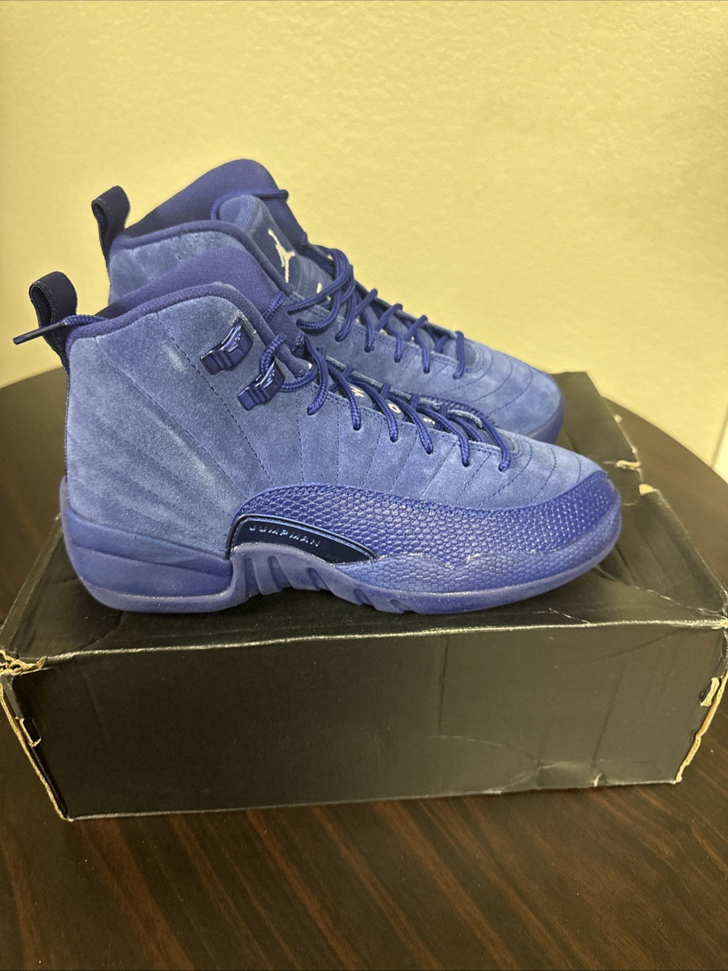 Jordan 12 Retro Deep Royal 2016 - Size 5y - product image from the listing.