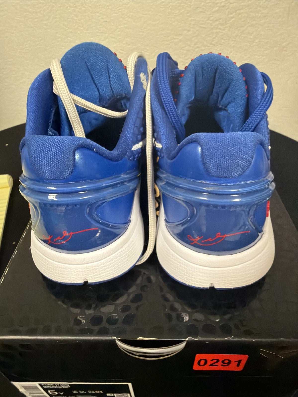 SIZE 5Y (W/6.5) Nike Kobe 6 Protro Dodgers Basketball Shoes GS FV9676-400 for Kids - product image from the listing.