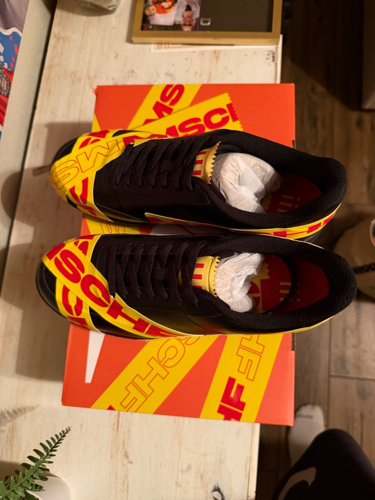 Size 8 MSCHF TAP3 AF1 Air Force 1 Low 'Black Tape' (2022) - product image from the listing.
