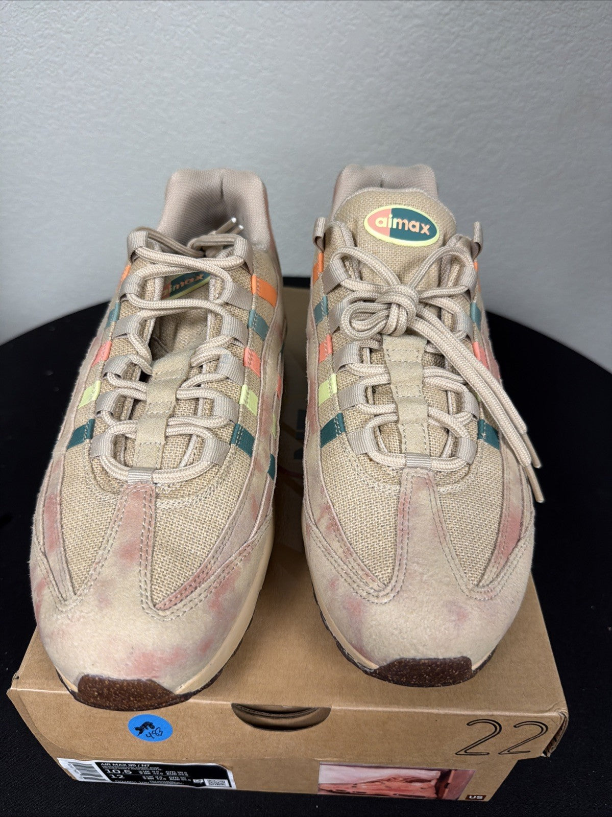 Men's Nike Air Max 95 N7 Retro Grain Beige Bicoastal Green Orange DQ7604-200 10.5 - product image from the listing.