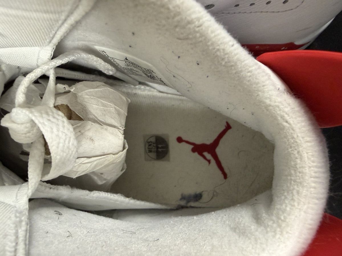 Men's Nike Air Jordan 6 Retro White Red Oreo Size 11 2022 CT8529-162 EUC - product image from the listing.