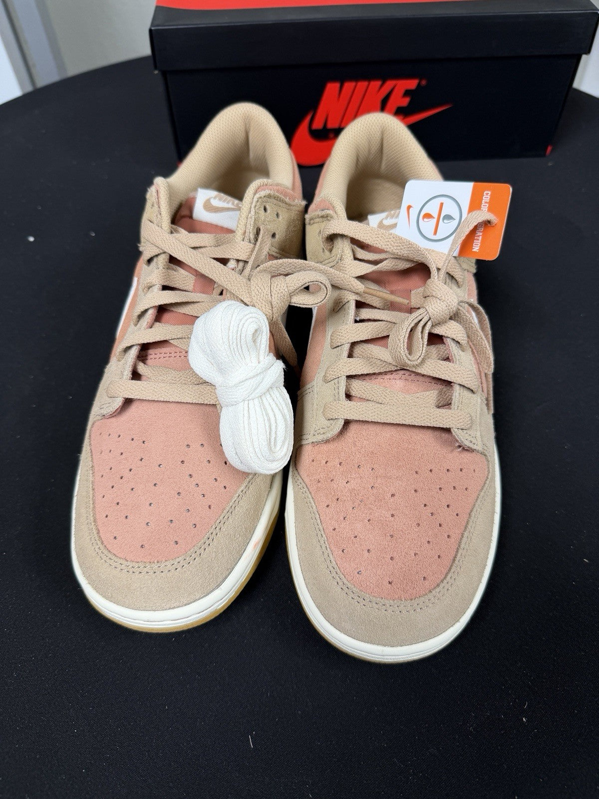 Men's Nike Dunk Low Retro SE 10 Prm Suede NO LID HQ1931-200￼ - product image from the listing.