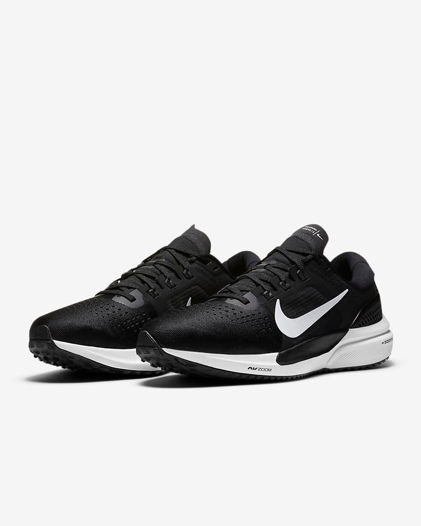 Nike Air Zoom Vomero 15 Running Shoes in Black White CU1855-001 - product image from the listing.