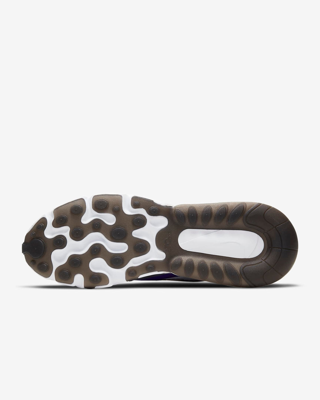 Nike Air Max 270 React Sneakers in White Blue Orange DC0833-101 - product image from the listing.