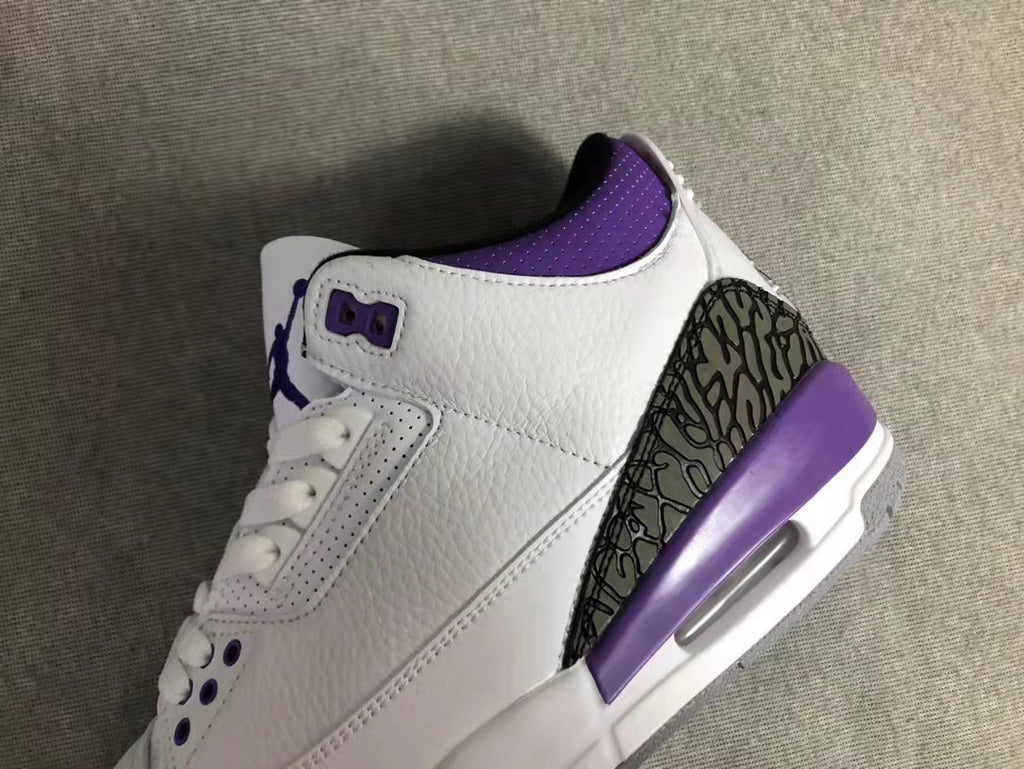 Air Jordan 3 SE Denim White Purple Sneakers - product image from the listing.