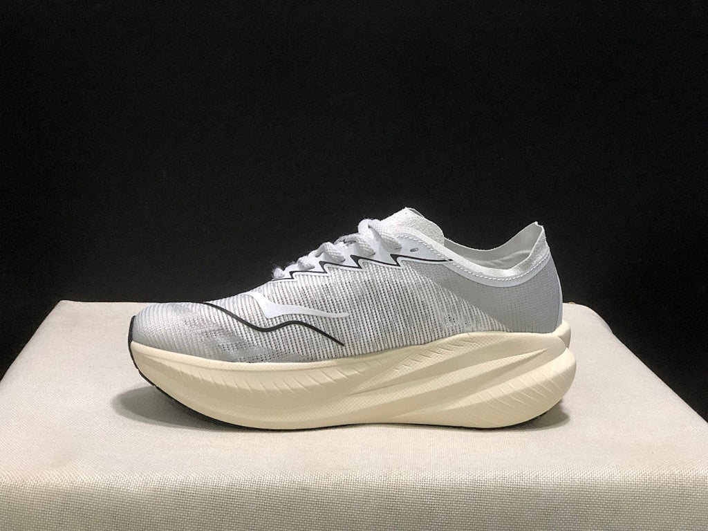 White and Gray HOKA Mach X 2 Running Shoes - product image from the listing.