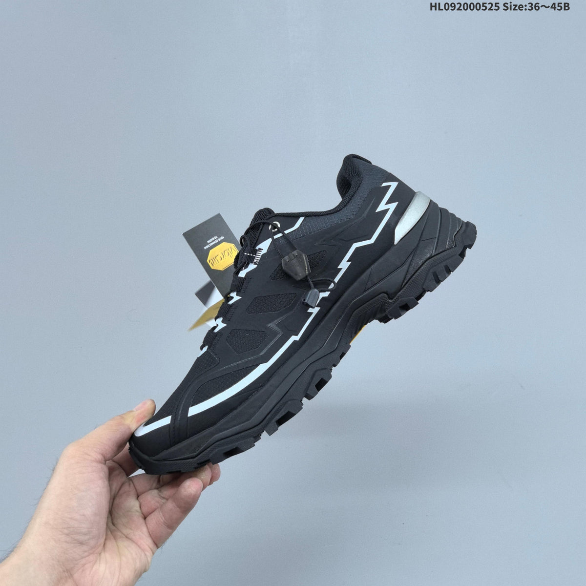 KAILAS Expedition Low-Cut Hiking Shoes, in Black - product image from the listing.