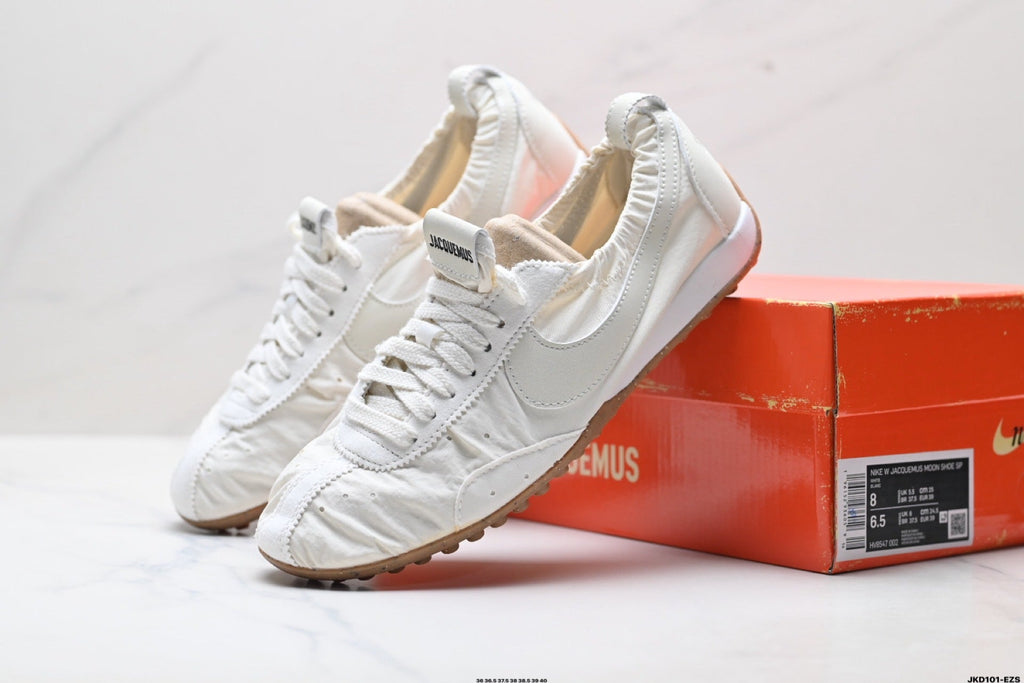White Jacquemus x Nike Jacumoon Sneakers - product image from the listing.