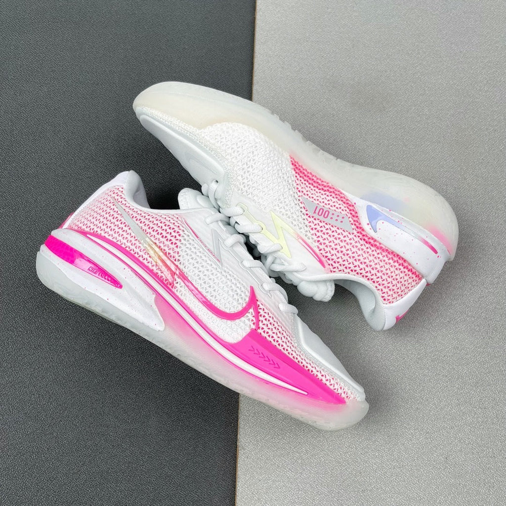 Nike Air Zoom G.T. Cut EP Basketball Shoes in White Pink CZ0175-008 - product image from the listing.