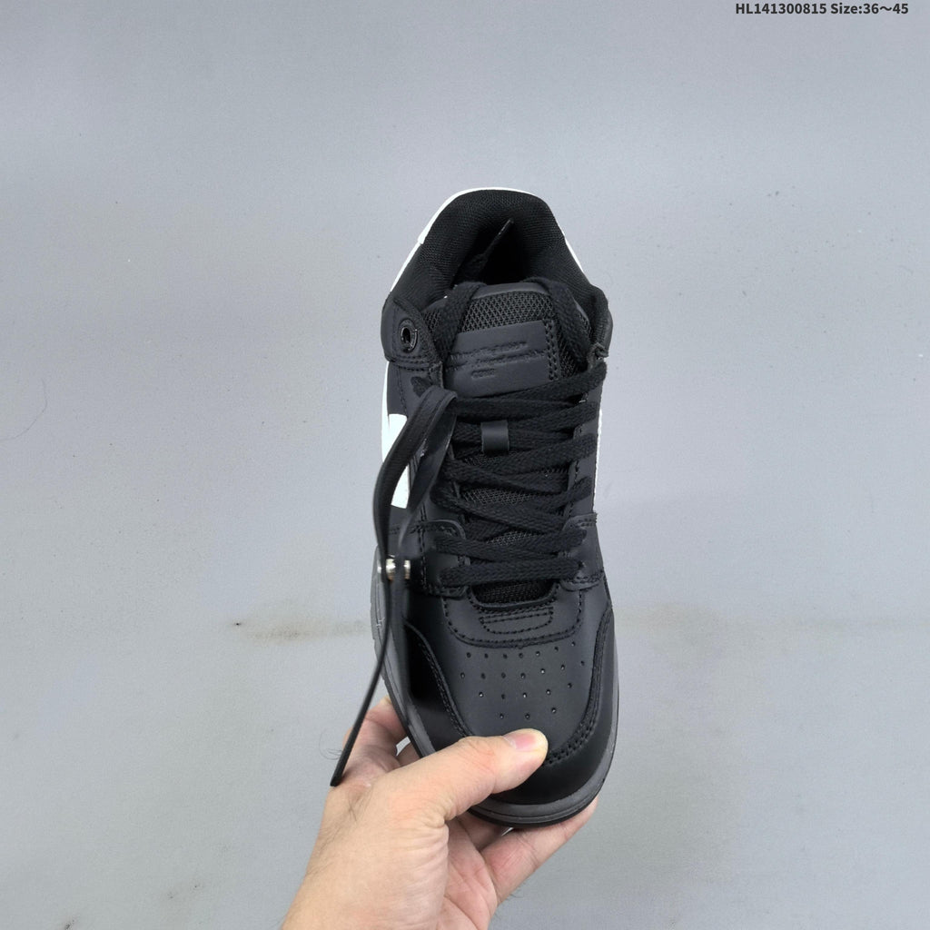 Black and White Off-White Arrows Low-Top Sneakers - product image from the listing.