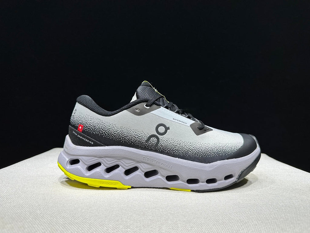 On Cloudsurfer Trail 2 WP Trail Running Shoes in Black Grey - product image from the listing.
