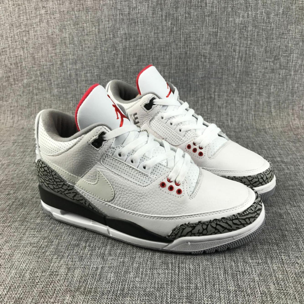 White Cement Sneakers - Air Jordan 3 Retro - product image from the listing.