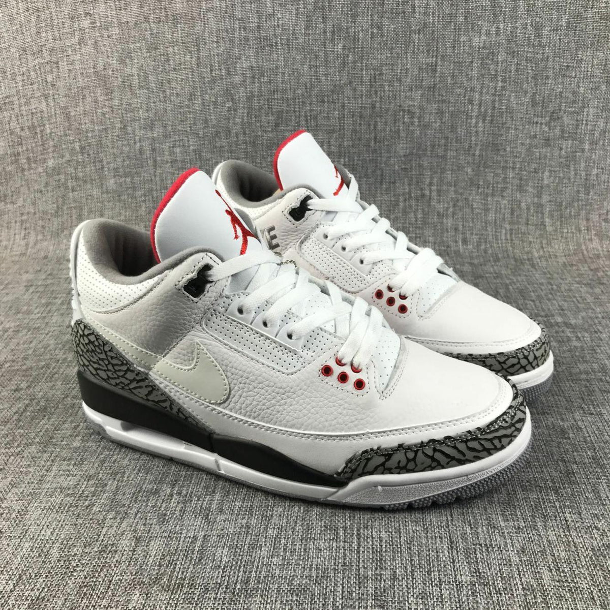 White Cement Sneakers - Air Jordan 3 Retro - product image from the listing.
