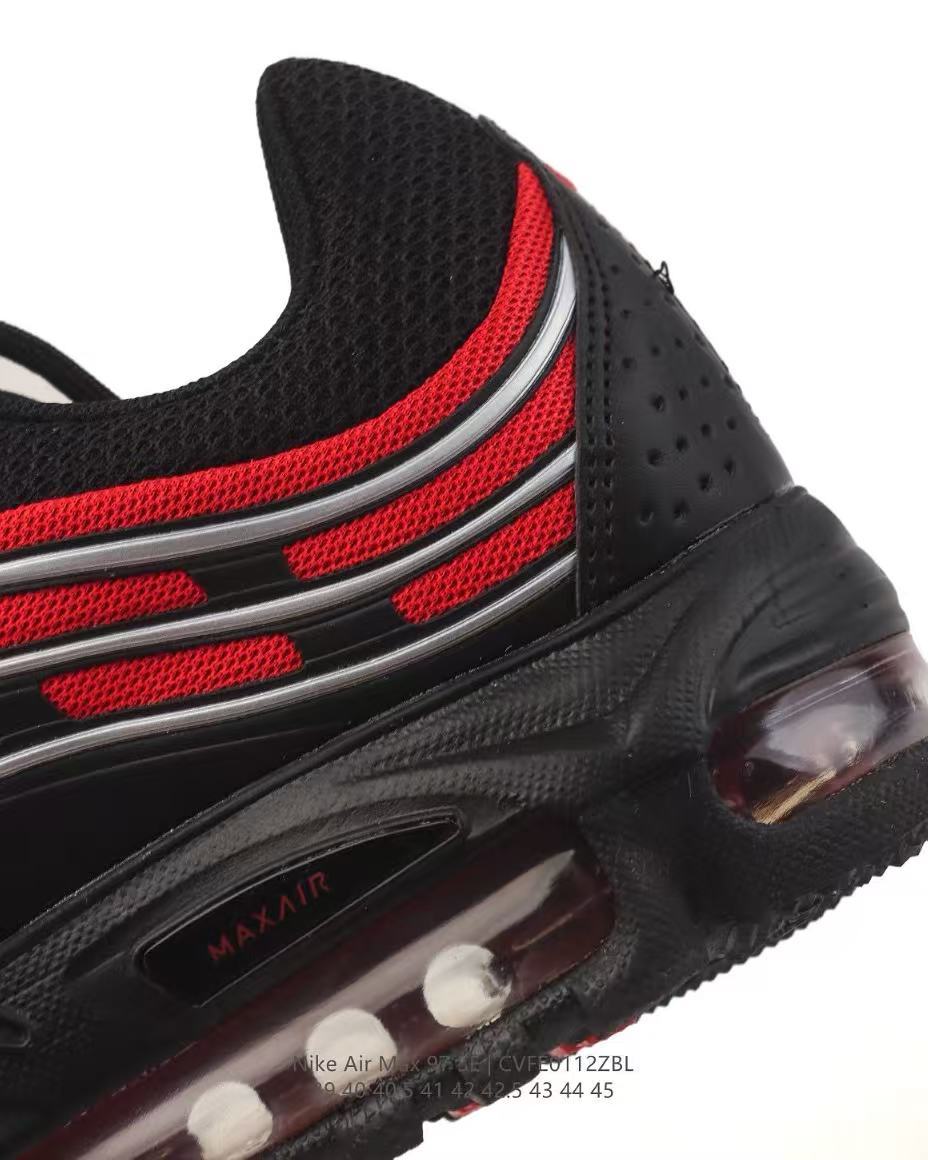 Nike Air Max 97 SE Sneakers in Black Red CVFE0112ZBL - product image from the listing.