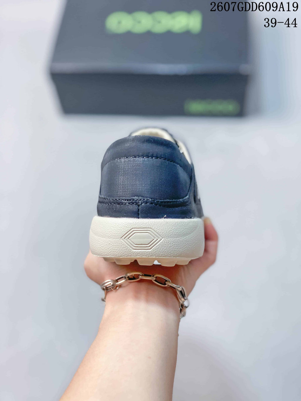 ECCO Navy Lace-Up Trainers 2607GDD609A19 - product image from the listing.