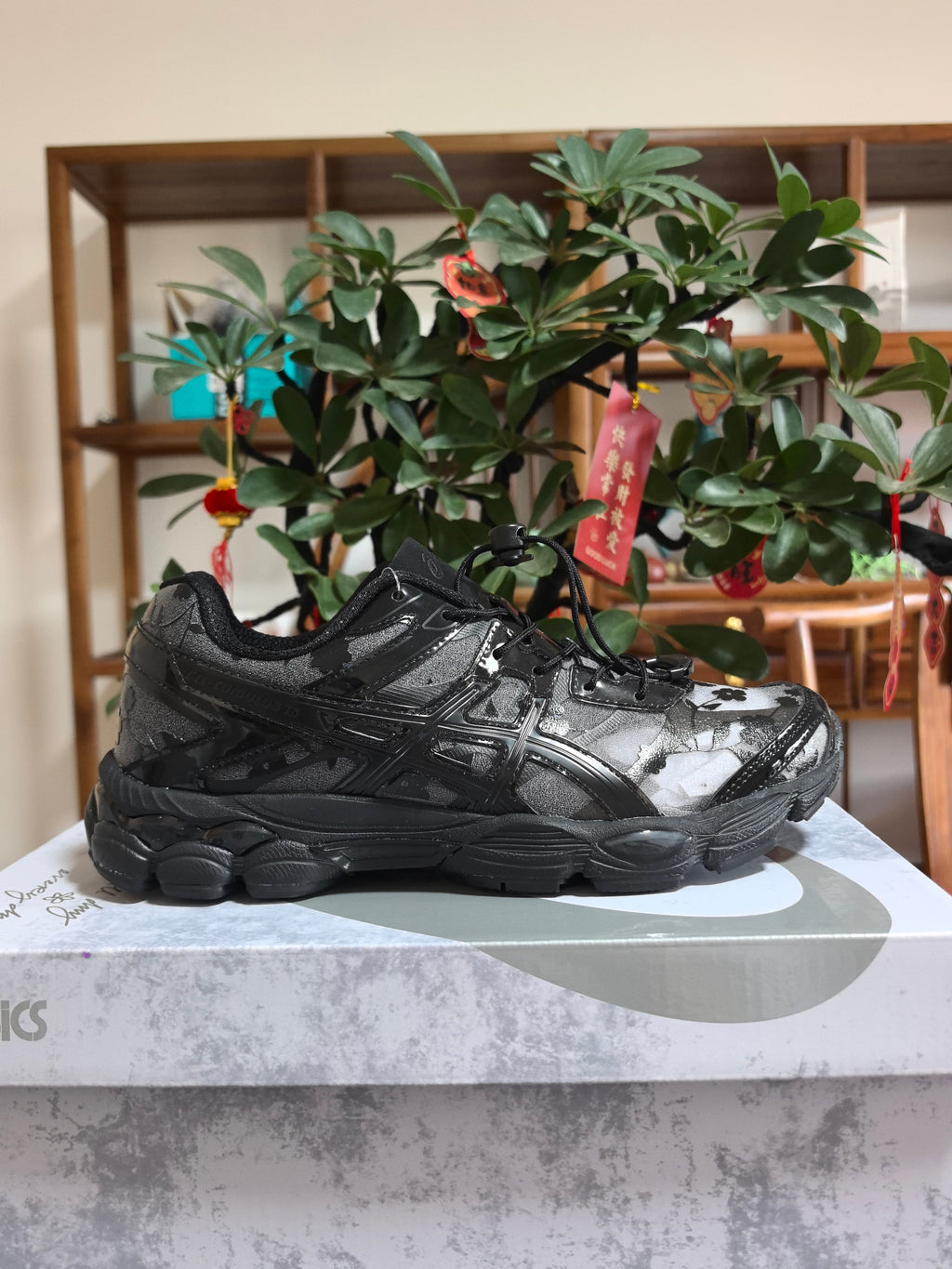 Grey and Black ASICS Gel-Quantum 360 B1 Sneakers - product image from the listing.