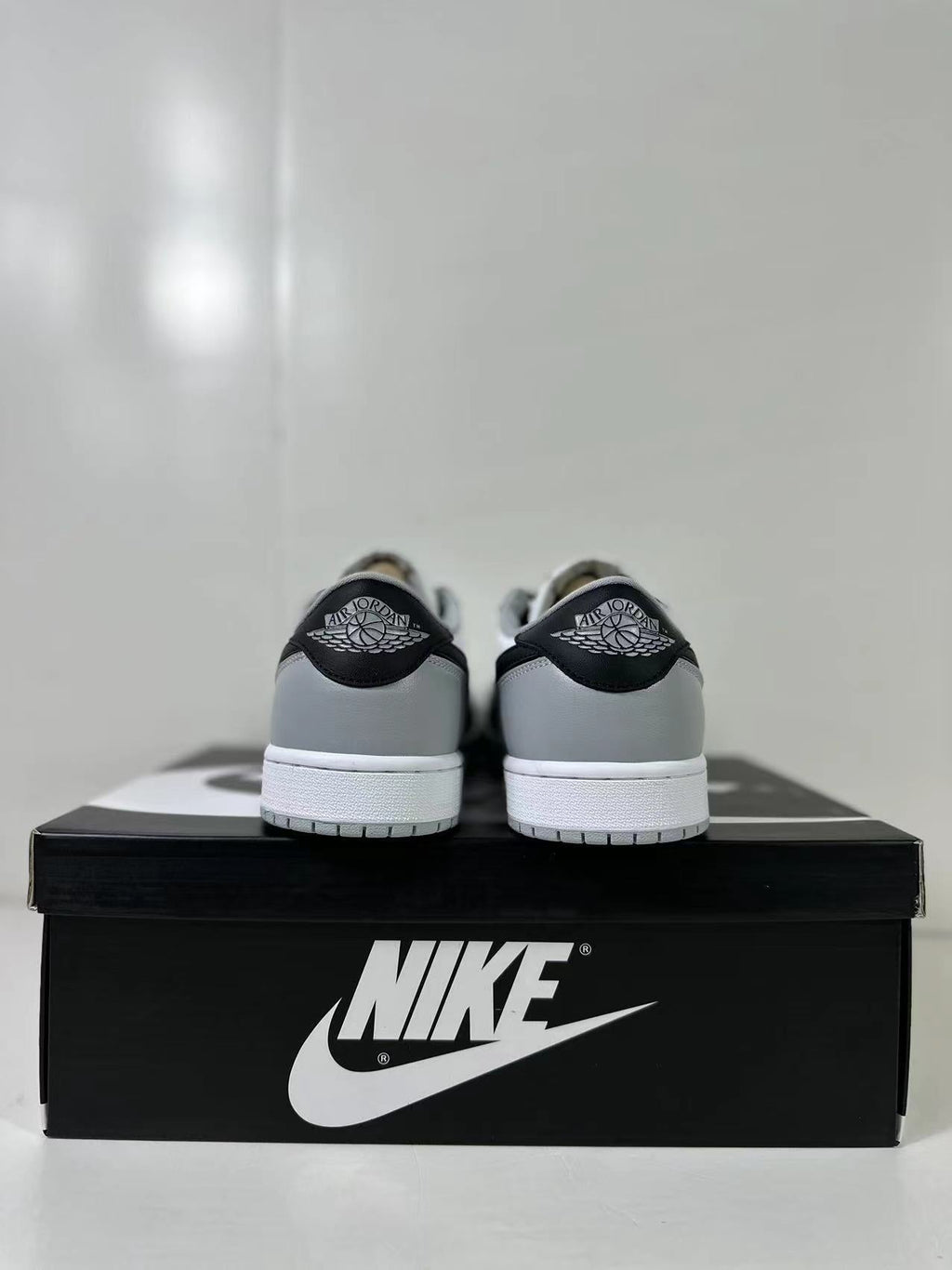 Air Jordan 1 Low OG Barons Sneakers Black Grey CZ0790-110 - product image from the listing.