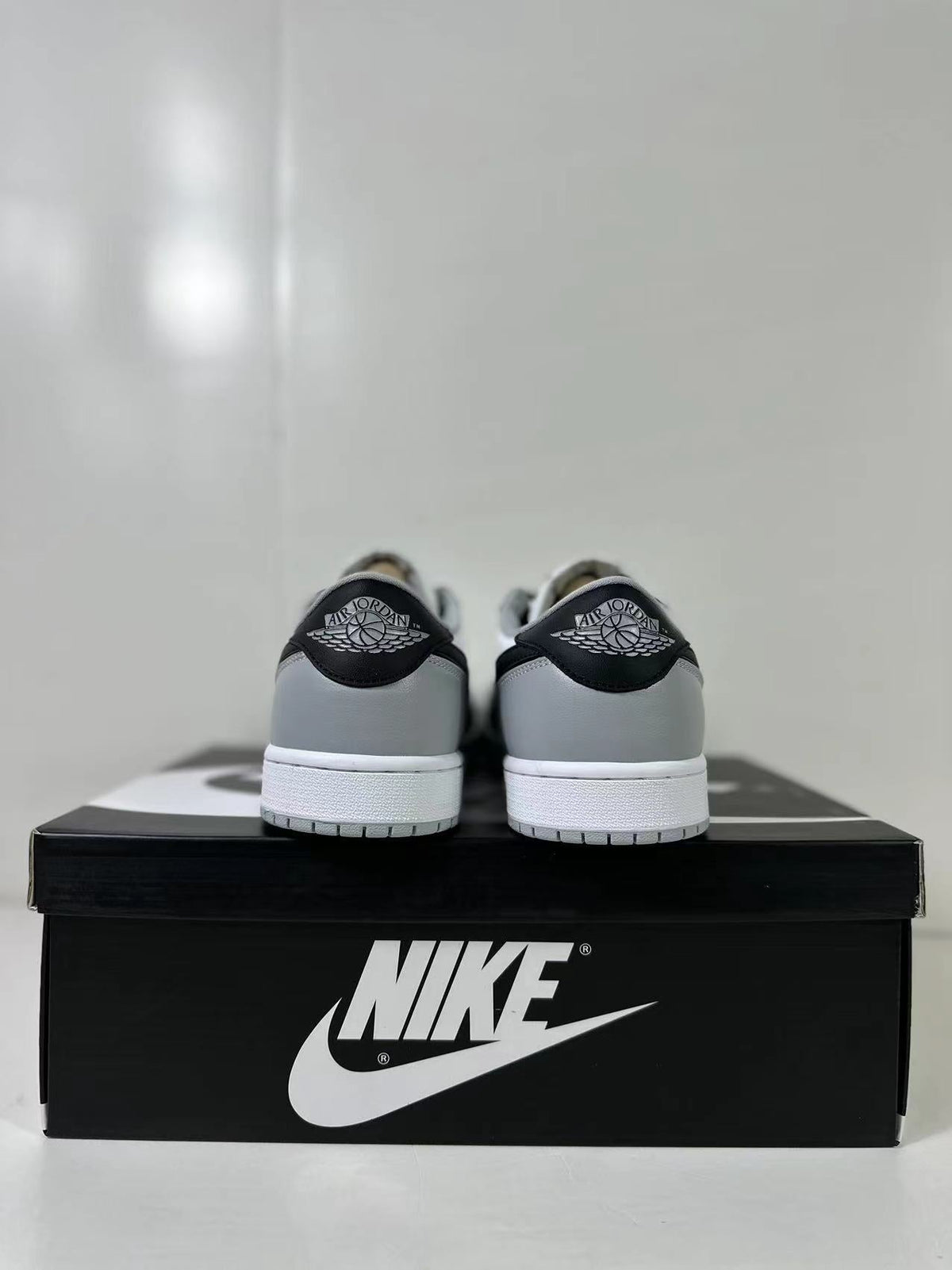 Air Jordan 1 Low OG Barons Sneakers Black Grey CZ0790-110 - product image from the listing.