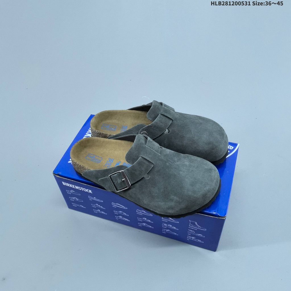Gray Birkenstock Boston Shearling Clog - product image from the listing.
