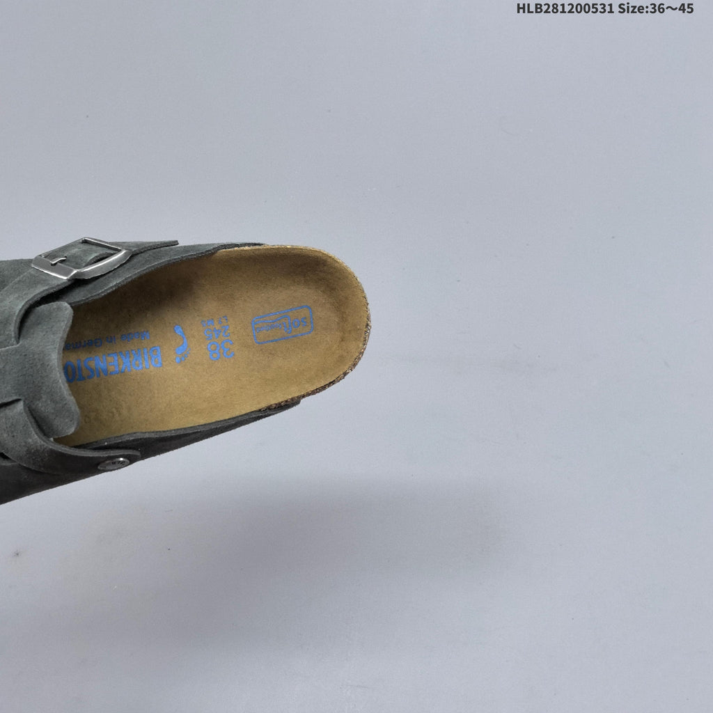 Gray Birkenstock Boston Shearling Clog - product image from the listing.