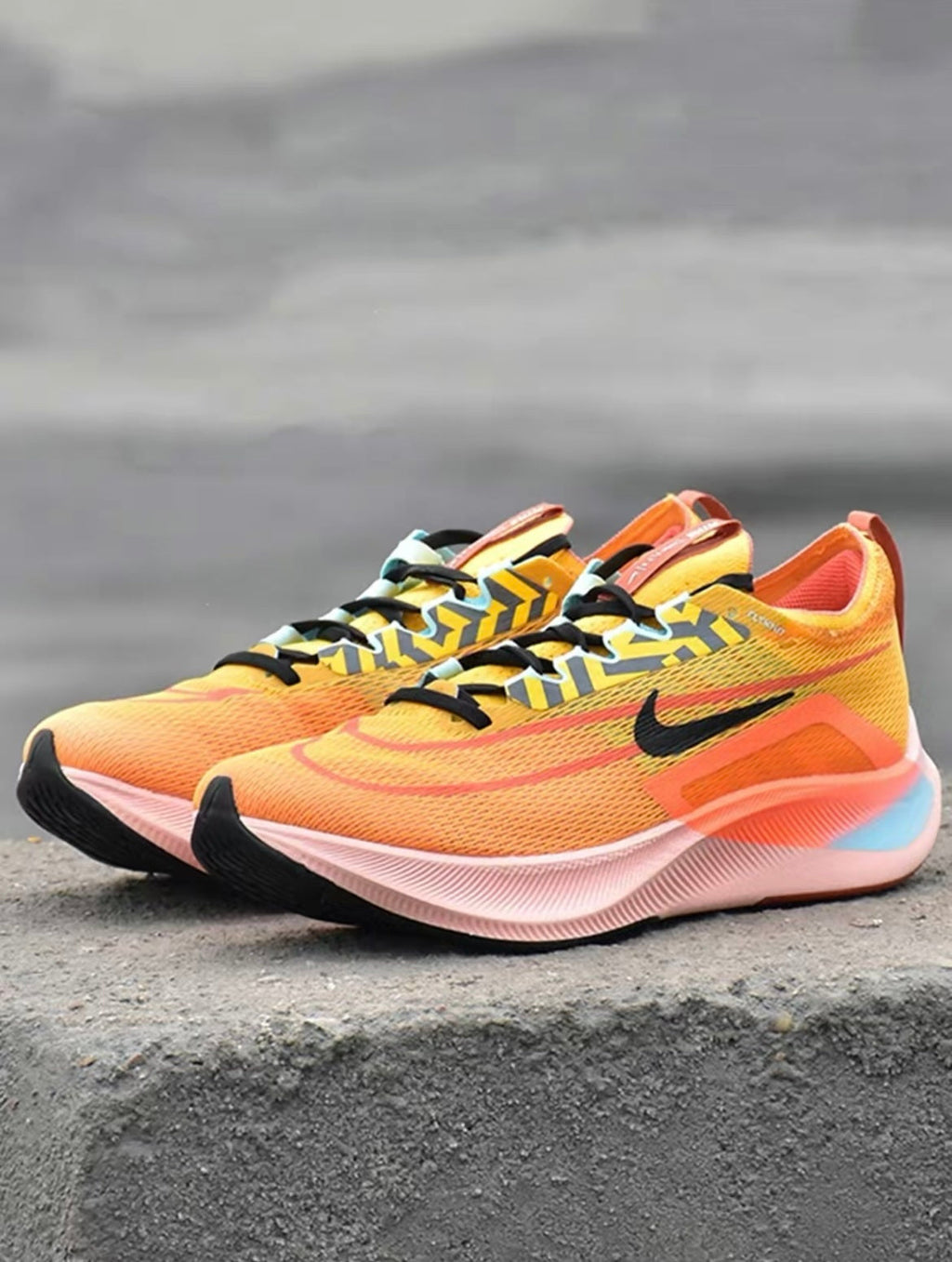 Nike Zoom Fly 4 Running Shoes in Yellow DO2421-739 - product image from the listing.