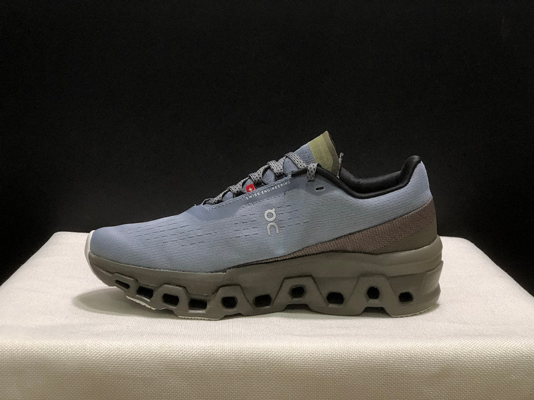 Gray and Olive On Cloudmonster 2 PLEASURES Sneakers - product image from the listing.