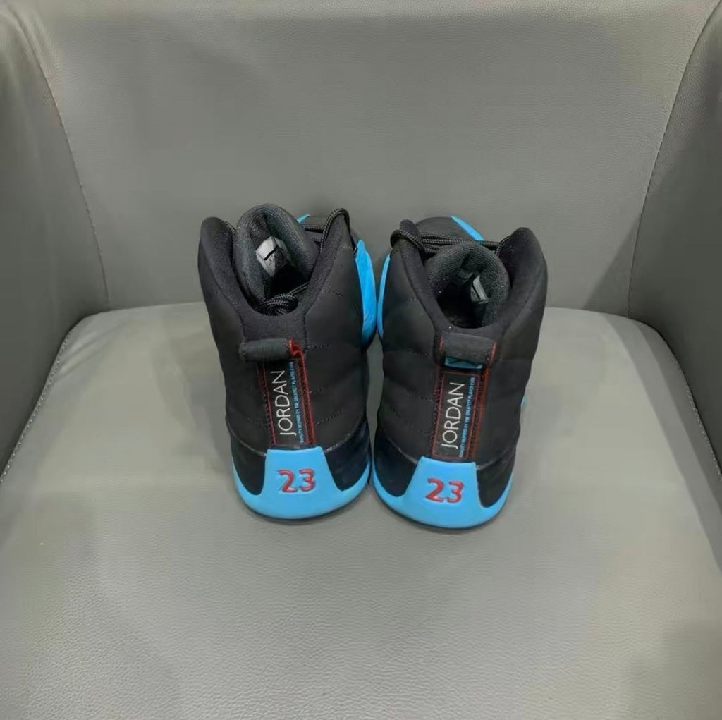 Air Jordan 12 Retro Gamma High-Top Sneakers in Blue 130690-027 - product image from the listing.