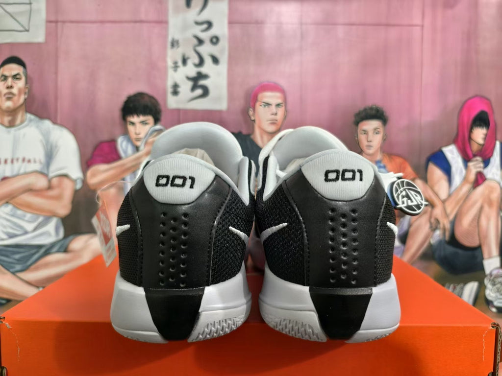 Nike GT Cut Academy Basketball Shoes, in Black and White - product image from the listing.