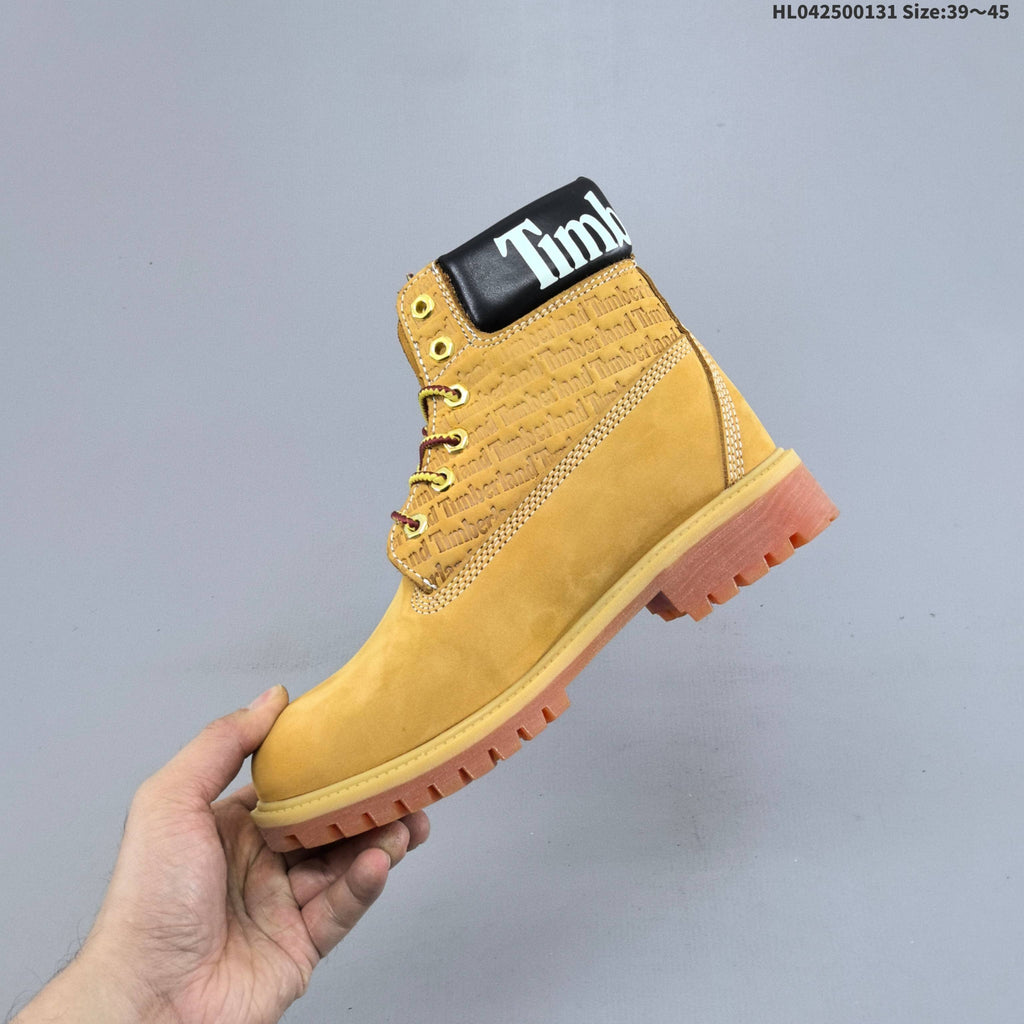 Yellow Lace-Up Ankle Boots by Timberland - product image from the listing.