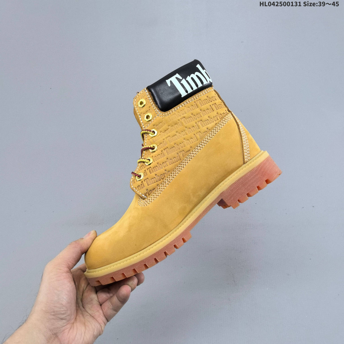 Yellow Lace-Up Ankle Boots by Timberland - product image from the listing.