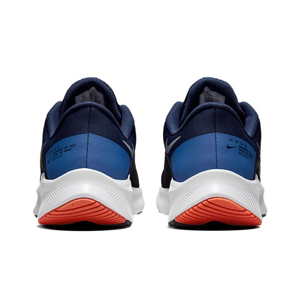 Nike Quest 4 Running Shoes in Black Blue DA1105-004 - product image from the listing.