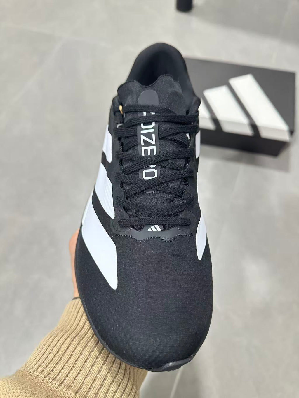 Adidas Lightstrike Pro Running Shoes in Black White KJ3595 - product image from the listing.