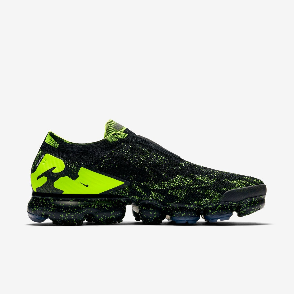 Nike Air VaporMax Moc 2 Acronym in Black Volt AQ0996-007 - product image from the listing.