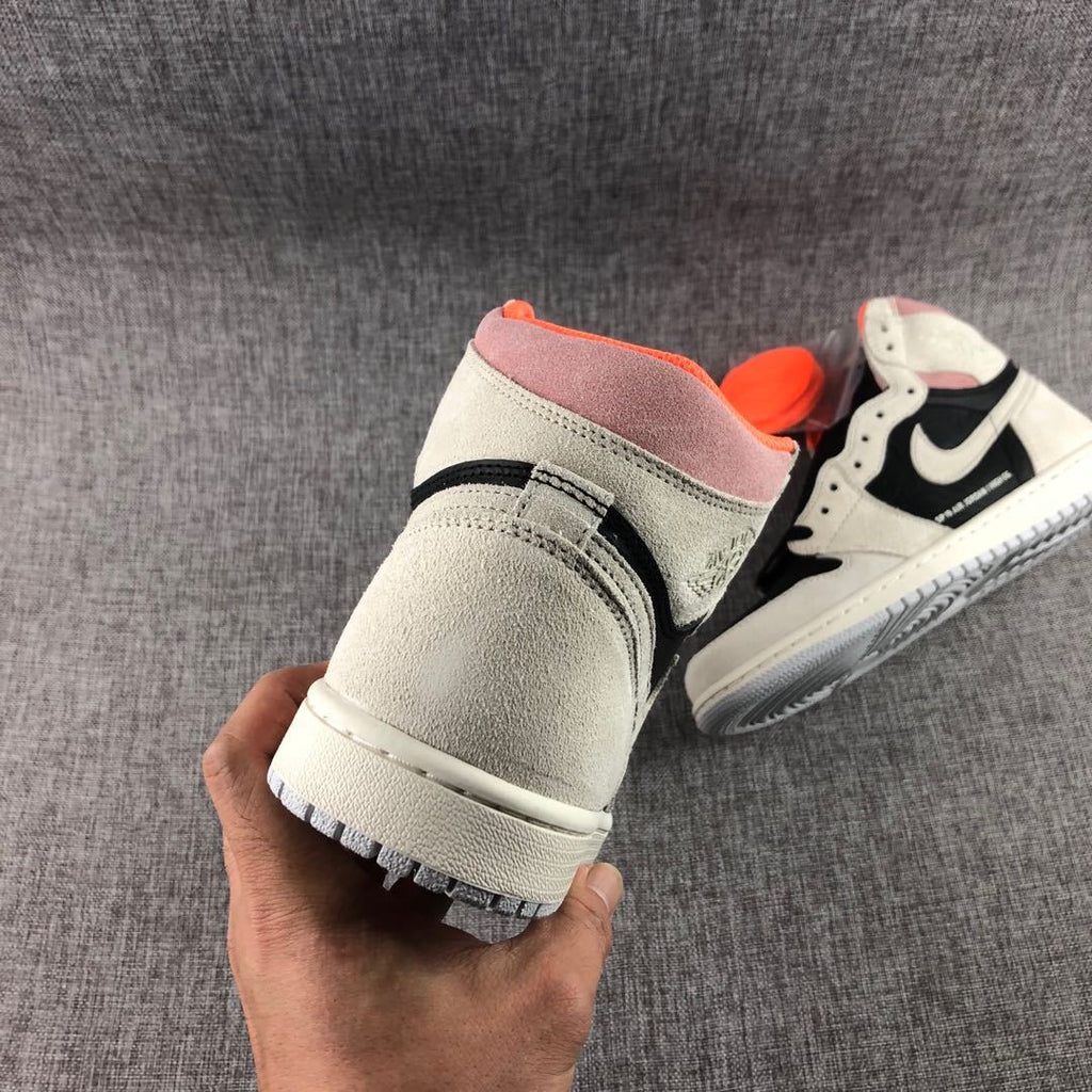 Air Jordan 1 High OG Grey Black Pink 555088-018 - product image from the listing.