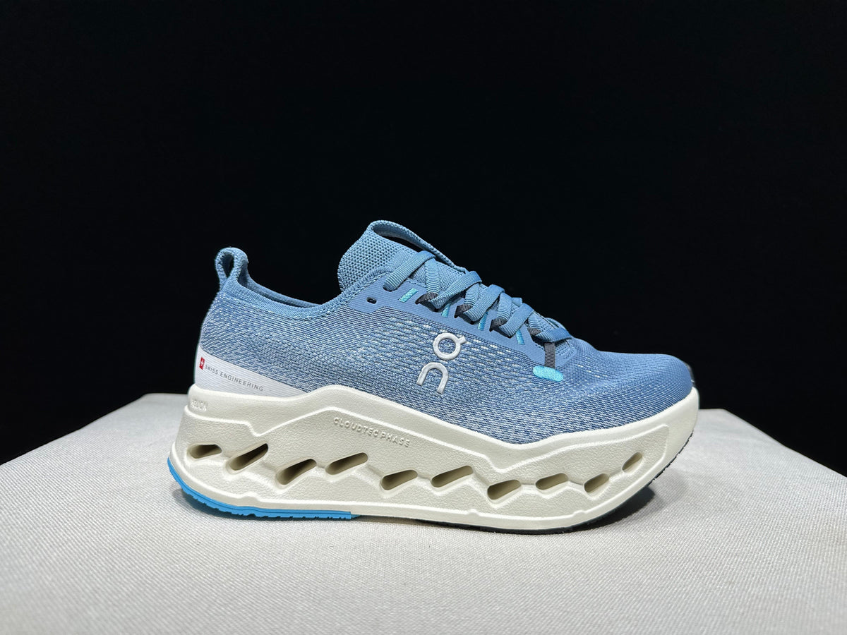 On Cloudsurfer Max Running Sneakers in Blue - product image from the listing.