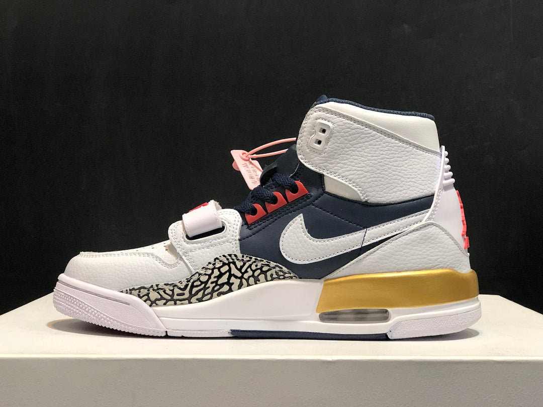 Air Jordan Legacy 312 Olympic White Basketball Sneakers - product image from the listing.