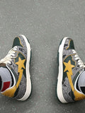 BAPE SK8 Sta Trainers Gray Yellow 1H80-191-007 - product image from the listing.
