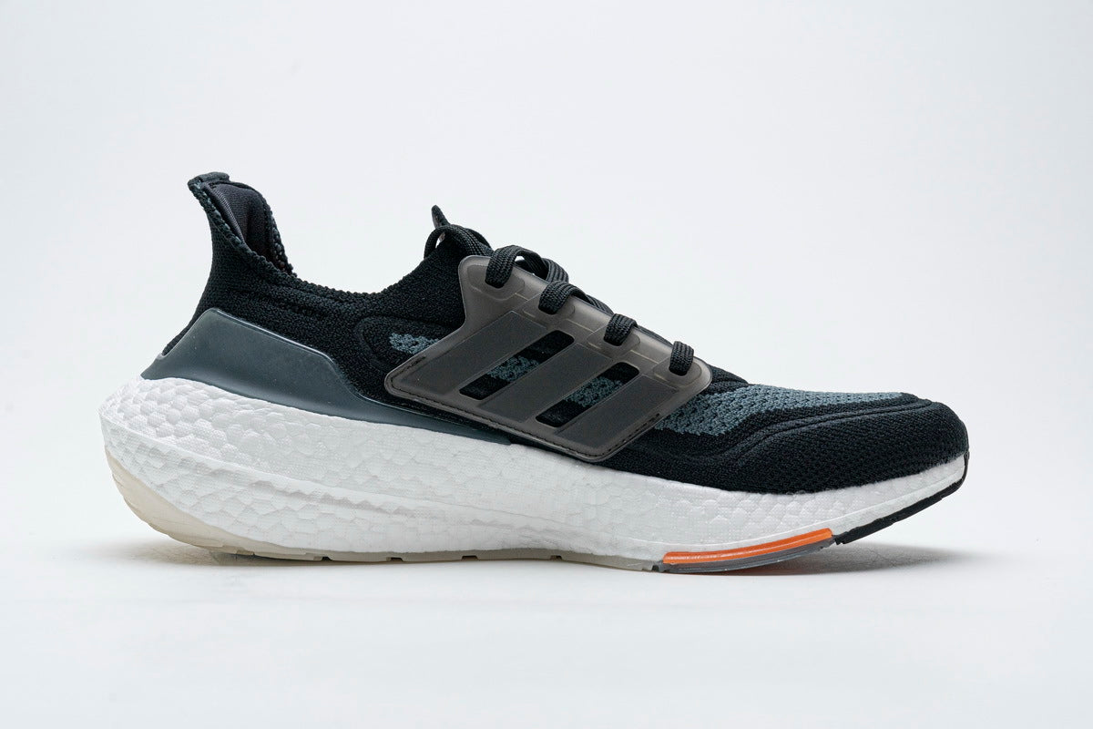 adidas Ultraboost 21 FY0389 Running Shoes, in Black and Grey - product image from the listing.