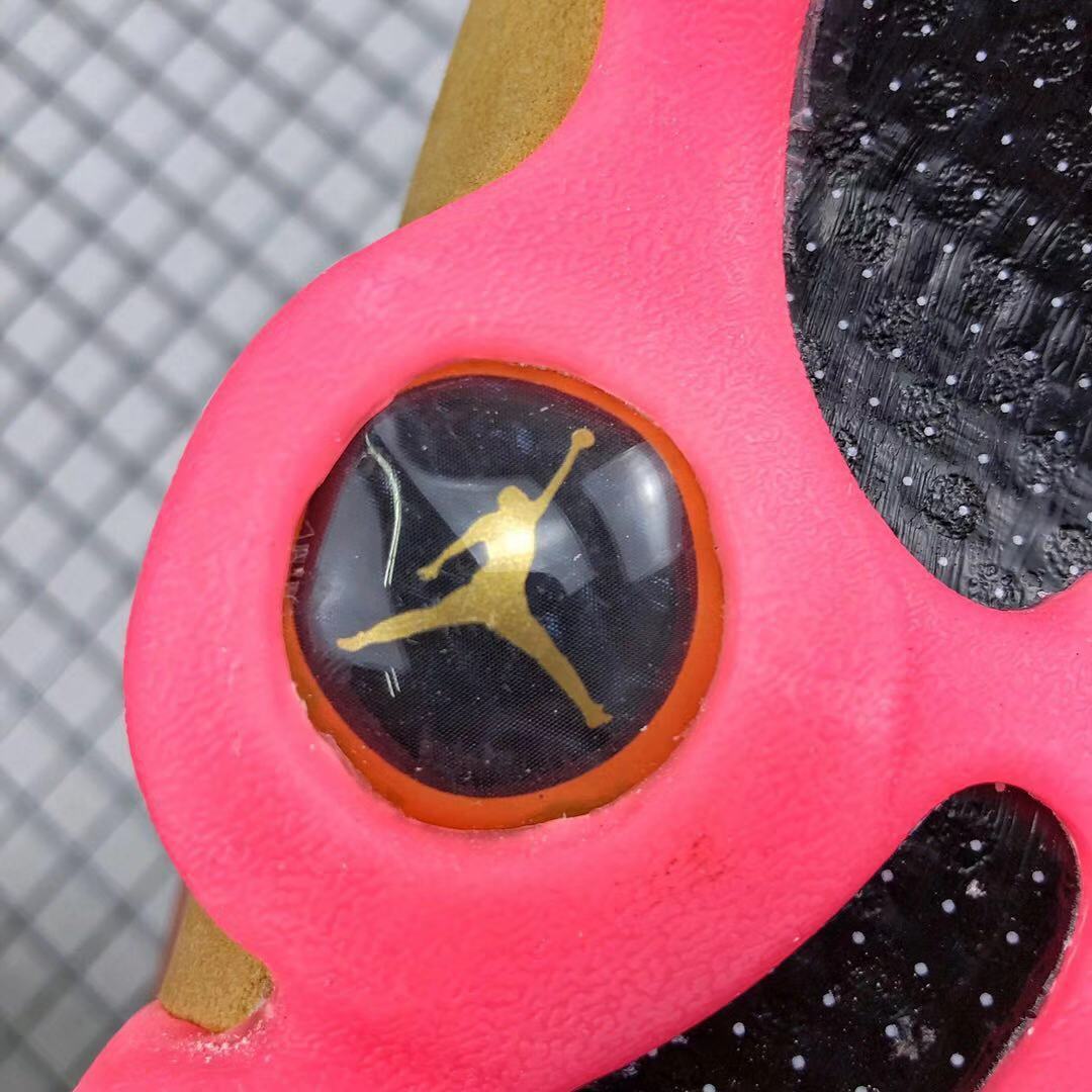 Air Jordan 13 CNY Sneakers in White, in Gold and Pink - product image from the listing.