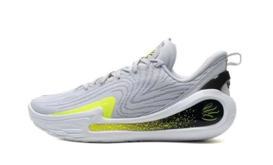 Nike Basketball Shoes in Gray White Green - product image from the listing.