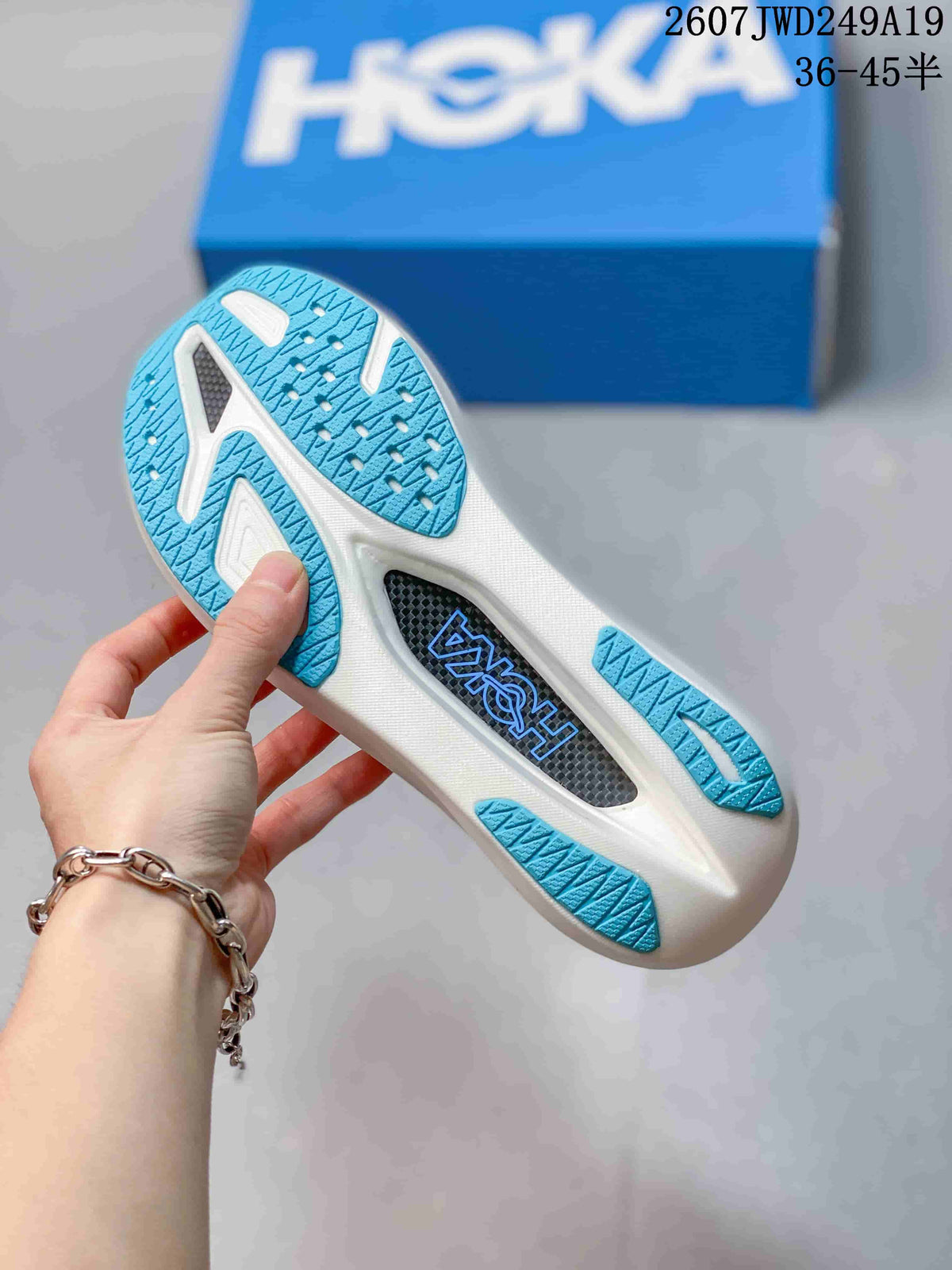 Hoka MAFATE X Trail Sneakers for Running, Mountain Fog - product image from the listing.